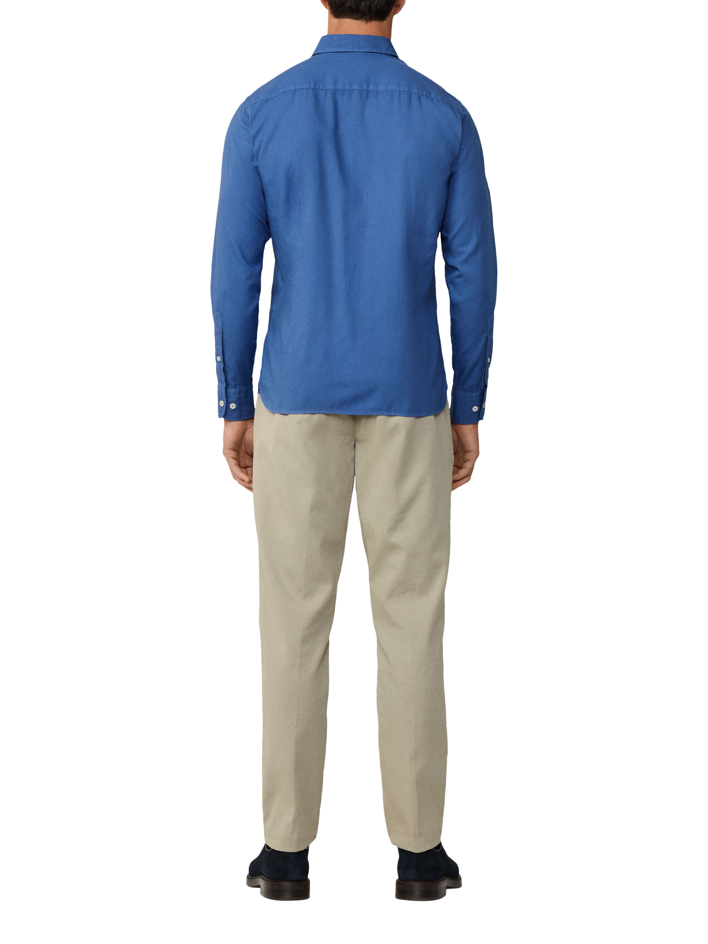 Product image 3 of 7, which shows Hackett London Button Down Collar Cotton Shirt, Eton Blue, L