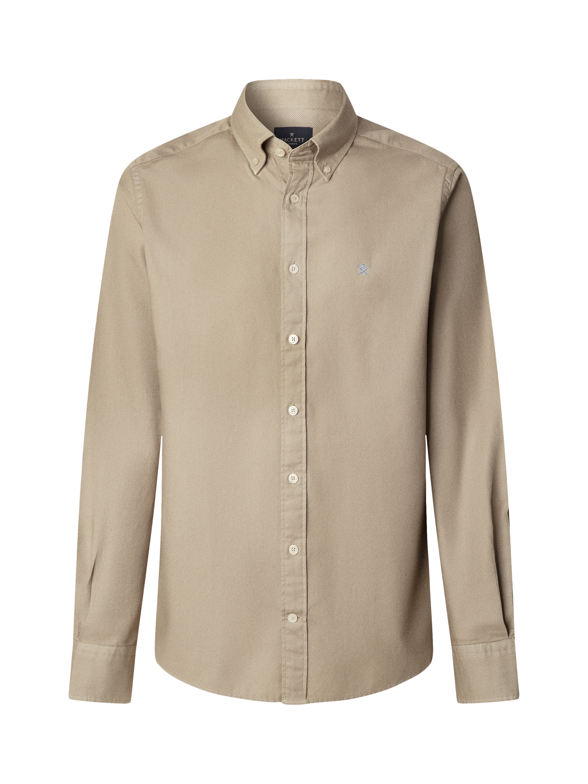 Product image 7 of 7, which shows Hackett London Button Down Collar Cotton Shirt, Laurel Green, L