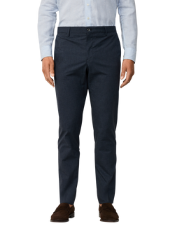 Hackett London Slim Fit Kensington Cotton Blend Chinos, Navy