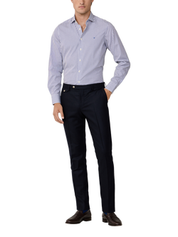 Hackett London Slim Fit Kensington Chinos, Midnight Blue - view 2, Midnight Blue