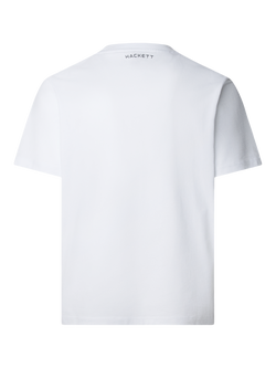 Hackett London Cotton Short Sleeve Crew Neck T-Shirt - view 2, Optic White