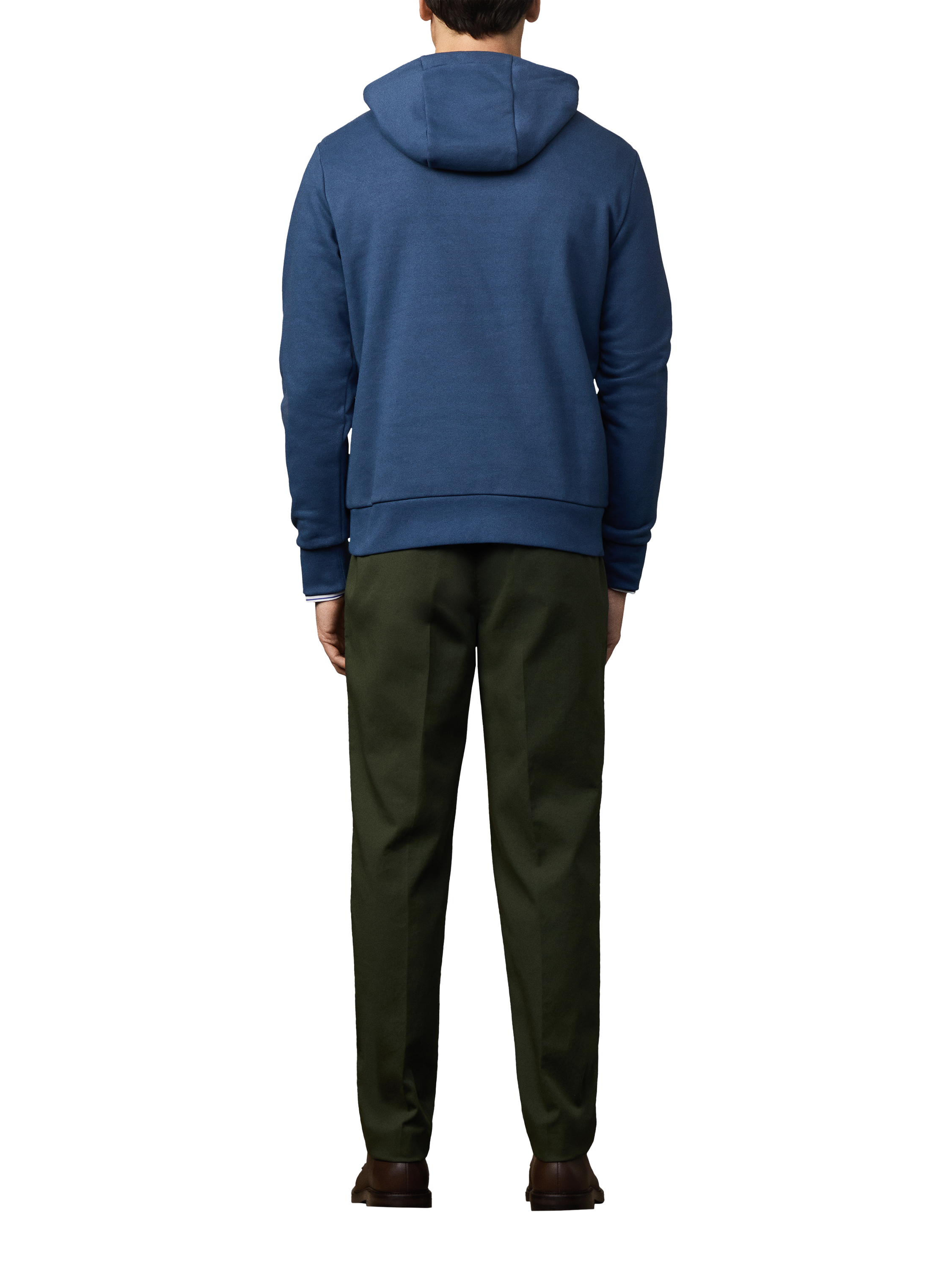 Product image 3 of 5, which shows Hackett London Cotton Hoodie, Dark Denim Blue, XXL
