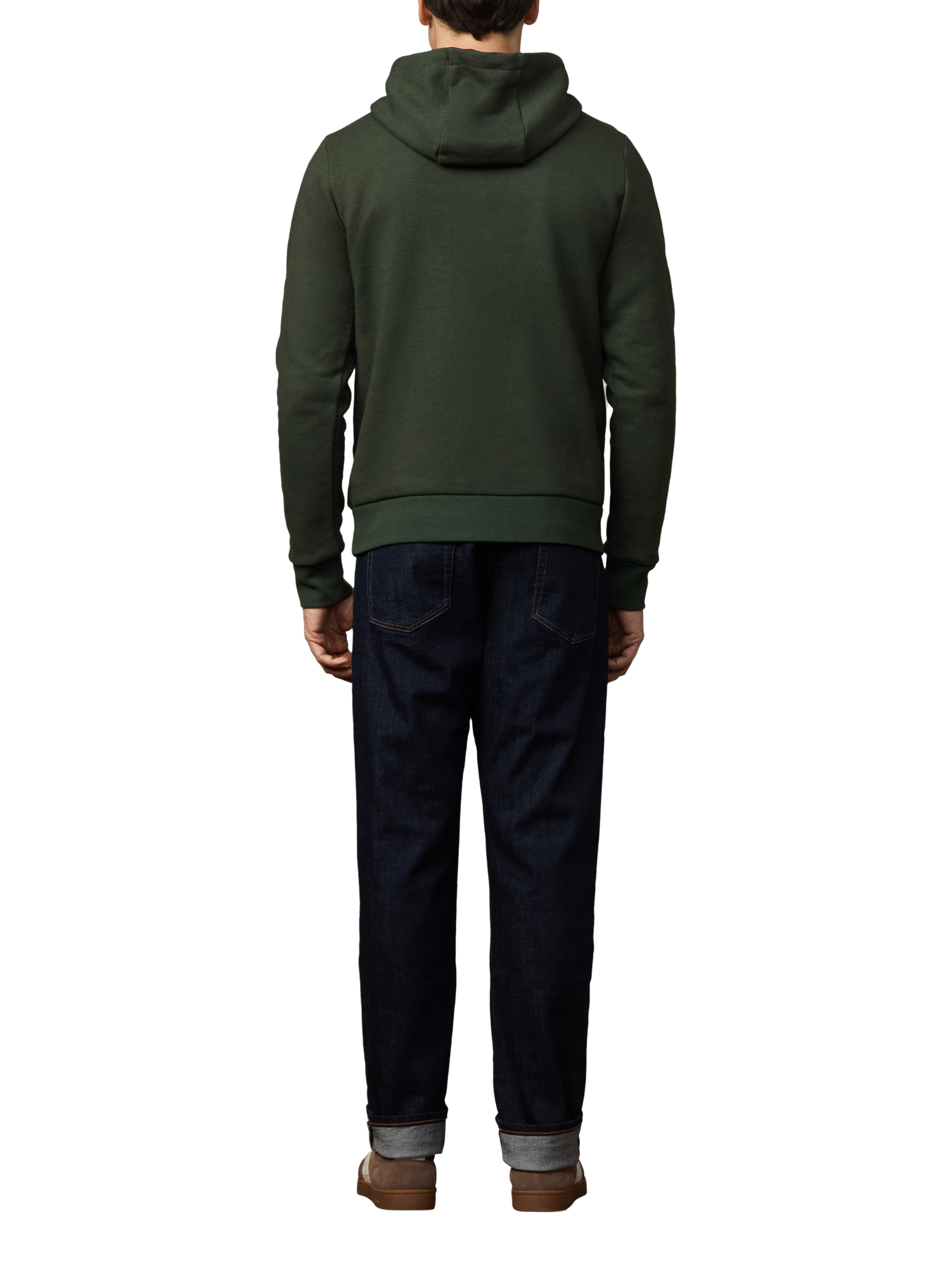 Product image 3 of 5, which shows Hackett London Cotton Blend Hoodie, Duck Green, XXL