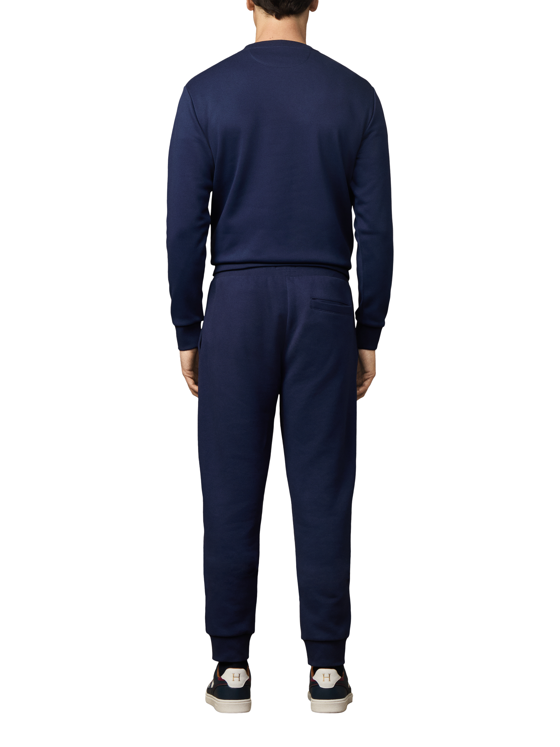 Product image 3 of 5, which shows Hackett London Cotton Blend Crew Neck Sweatshirt, Midnight Blue, XXL
