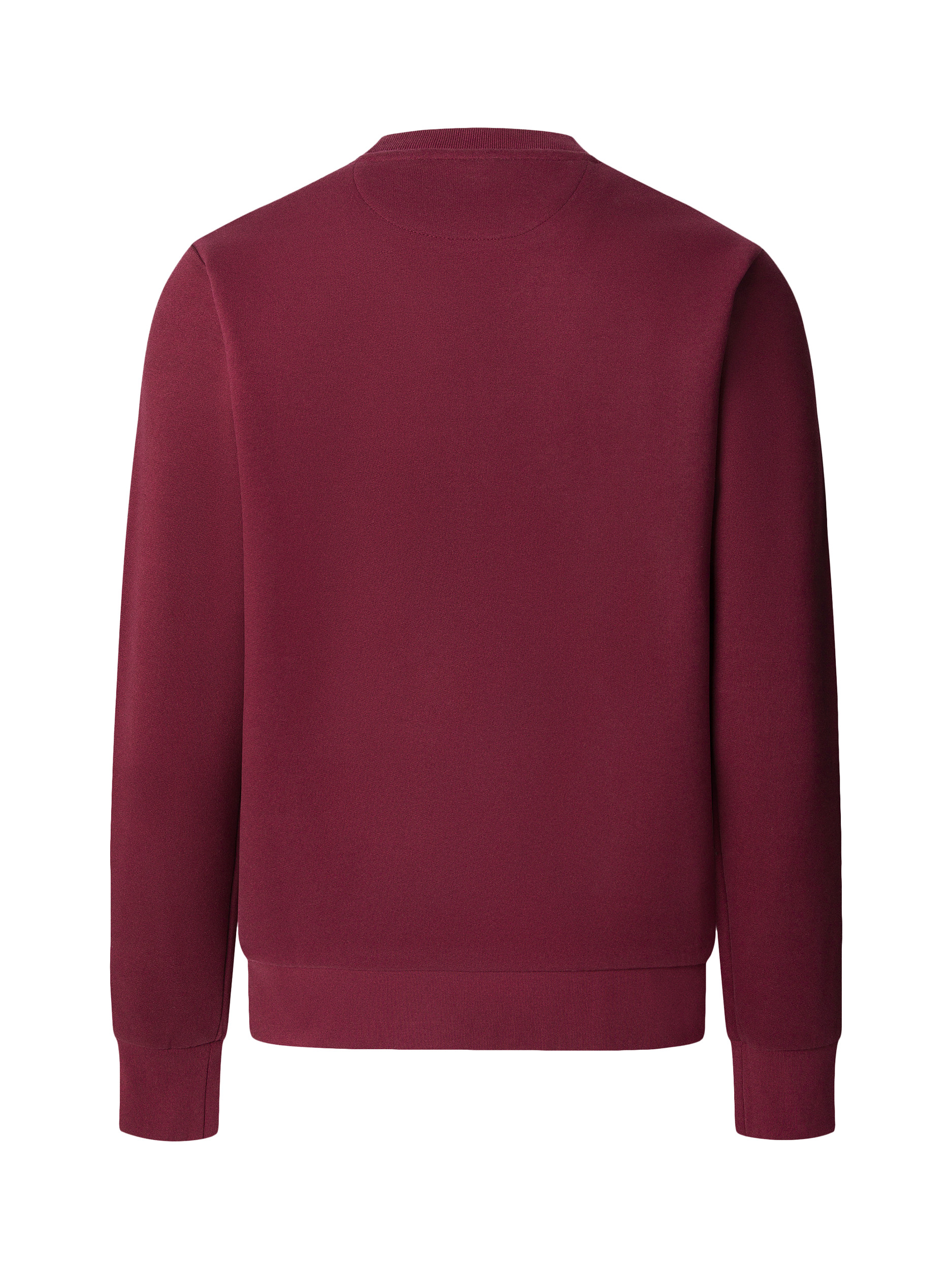 Product image 2 of 5, which shows Hackett London Cotton Blend Long Sleeve Crew Neck Sweatshirt, Burgundy Red, XXL