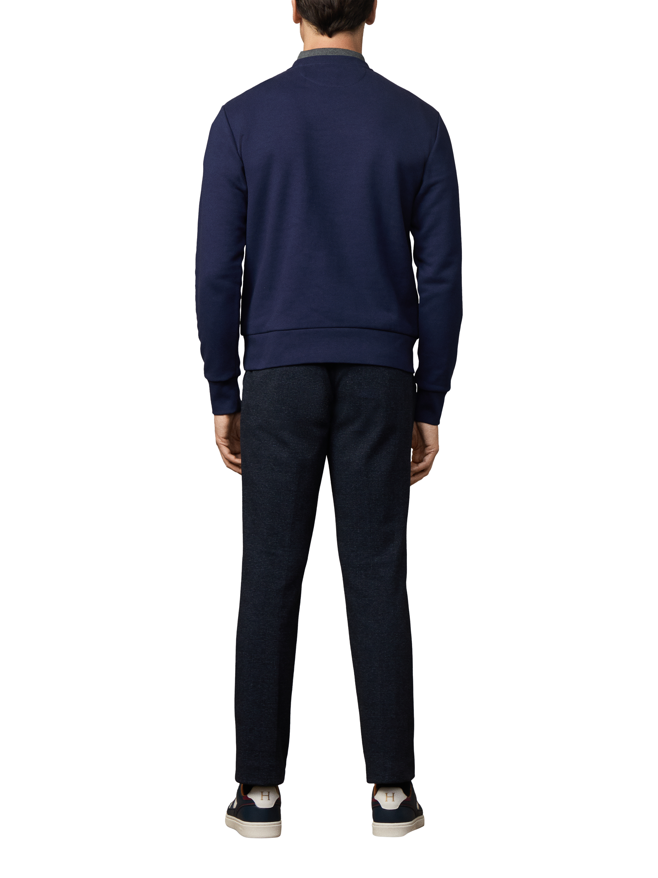 Product image 3 of 6, which shows Hackett London Heritage Crew Neck Cotton Blend Sweatshirt, Ink Blue, XXL