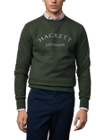 Hackett London Cotton Blend Long Sleeve Crew Neck Sweatshirt