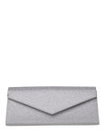 Paradox London Daryna Glitter Envelope Clutch Bag, Silver