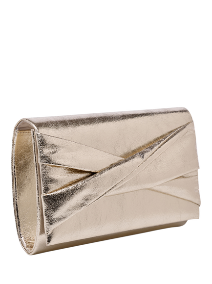 Paradox London Deloria Clutch Bag - view 2, Champagne