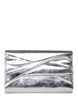 Paradox London Deloria Clutch Bag, Silver