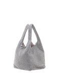 Paradox London Dessie Embellished Clutch Bag, Silver