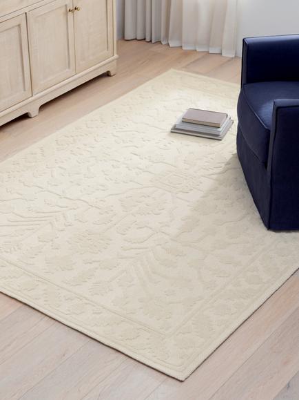 John Lewis Josephine Textured Hand Tufted Pure Wool Rug, Ivory - view 2, Ivory