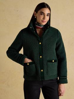 Joules Borg Fleece Jacket, Green, Green