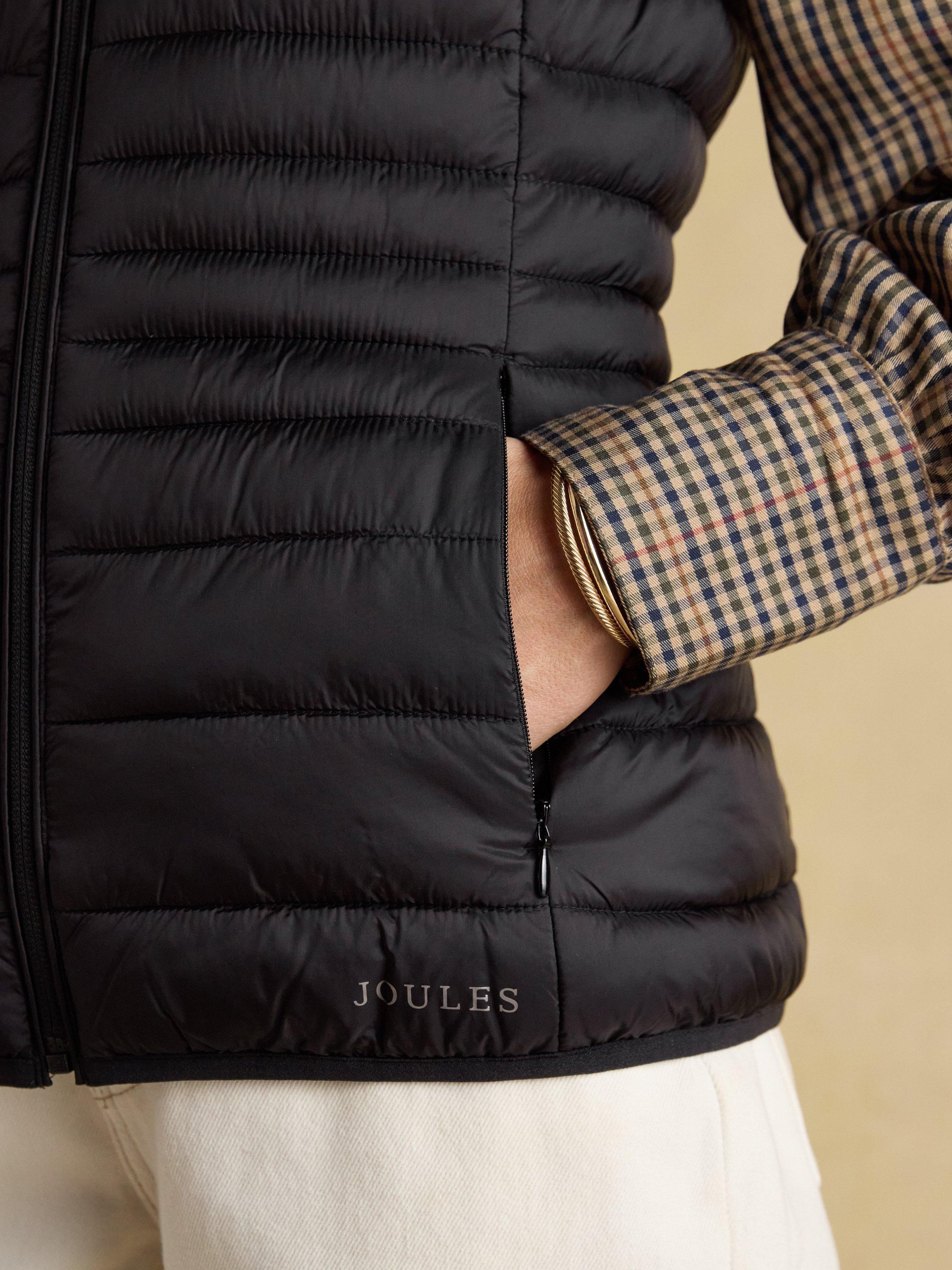 Product image 7 of 7, which shows Joules Padded Gilet, Black, 6
