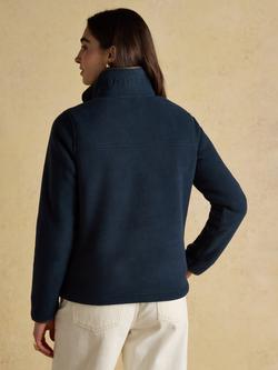 Joules Quarter Zip Fleece, Navy - view 2, Navy