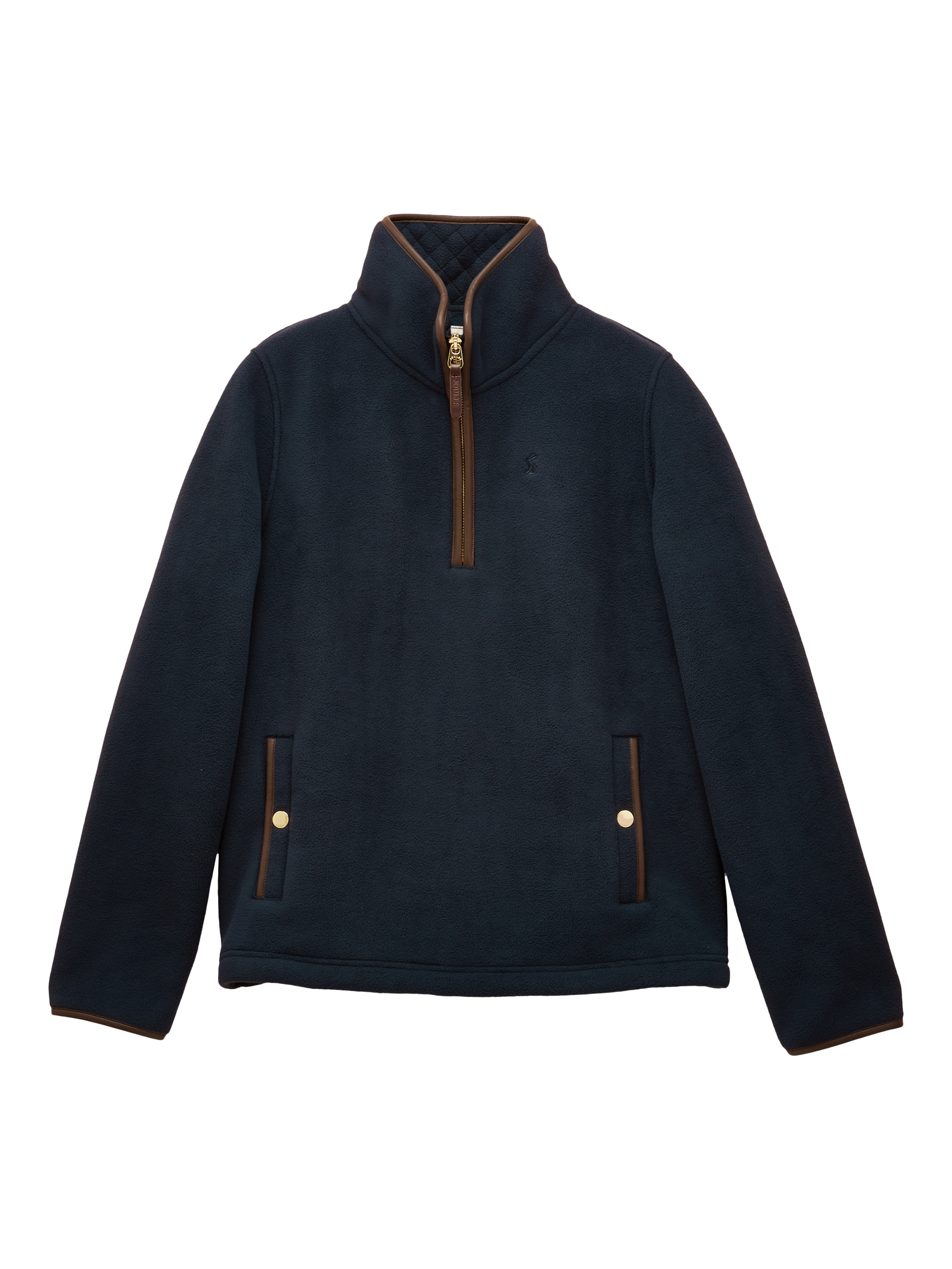 Product image 8 of 8, which shows Joules Quarter Zip Fleece, Navy, 6