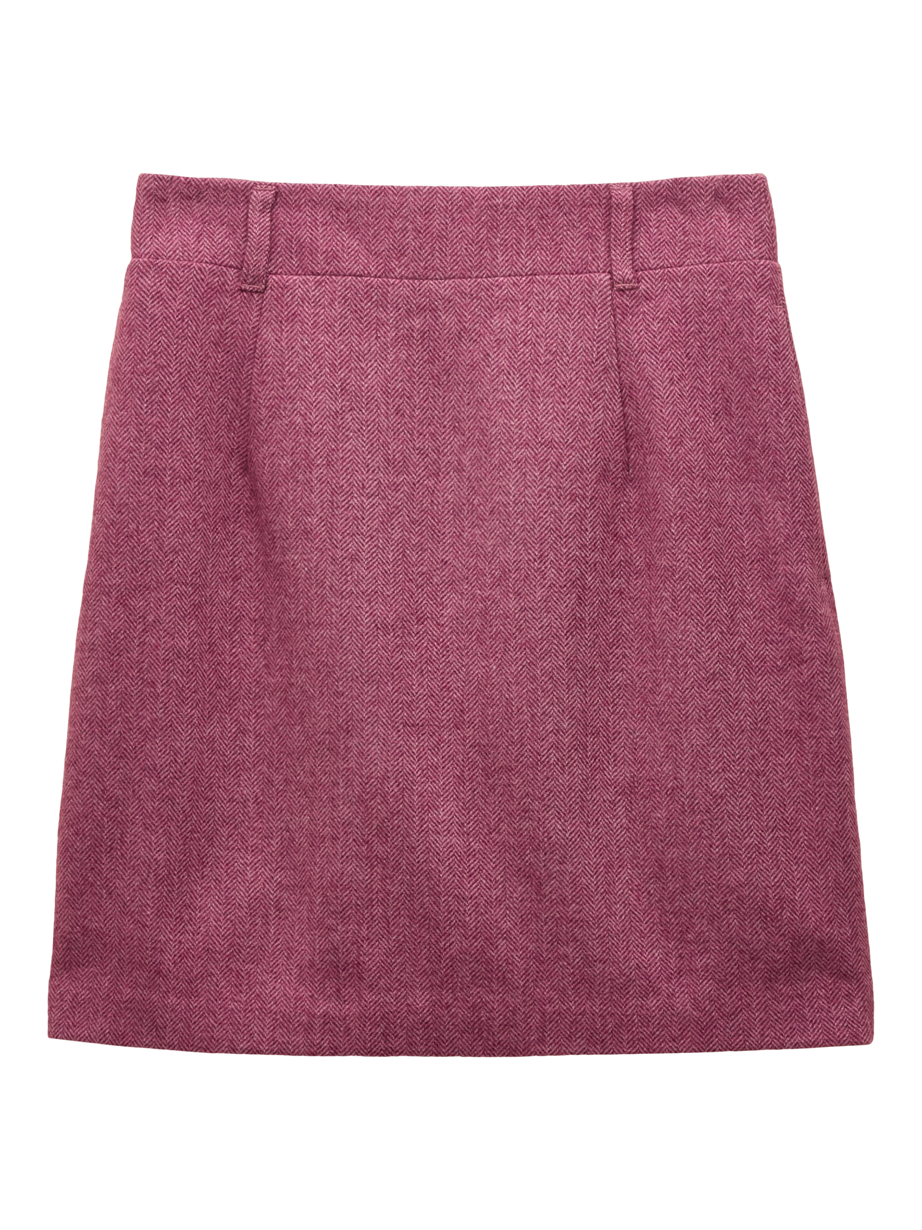 Product image 7 of 8, which shows Joules Wool Blend Tweed Mini Skirt, Pink, 14