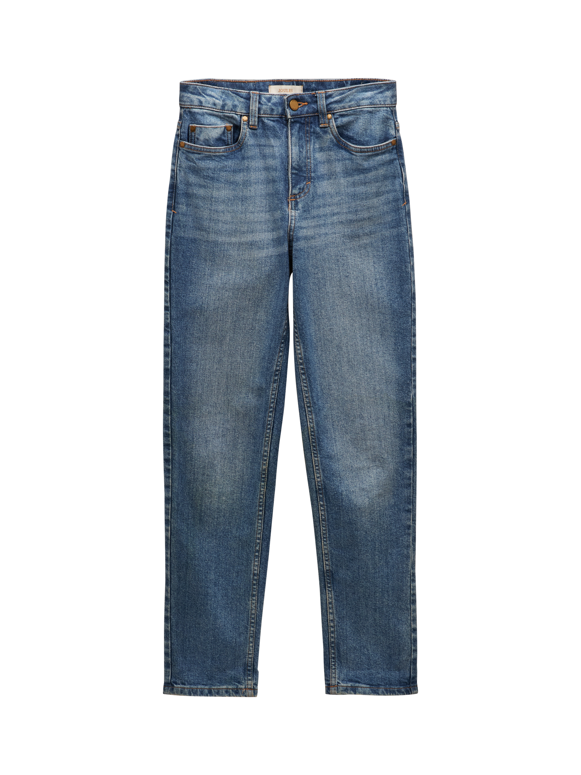 Product image 7 of 7, which shows Joules Slim Fit Mid Rise Jeans, Mid Blue, 6