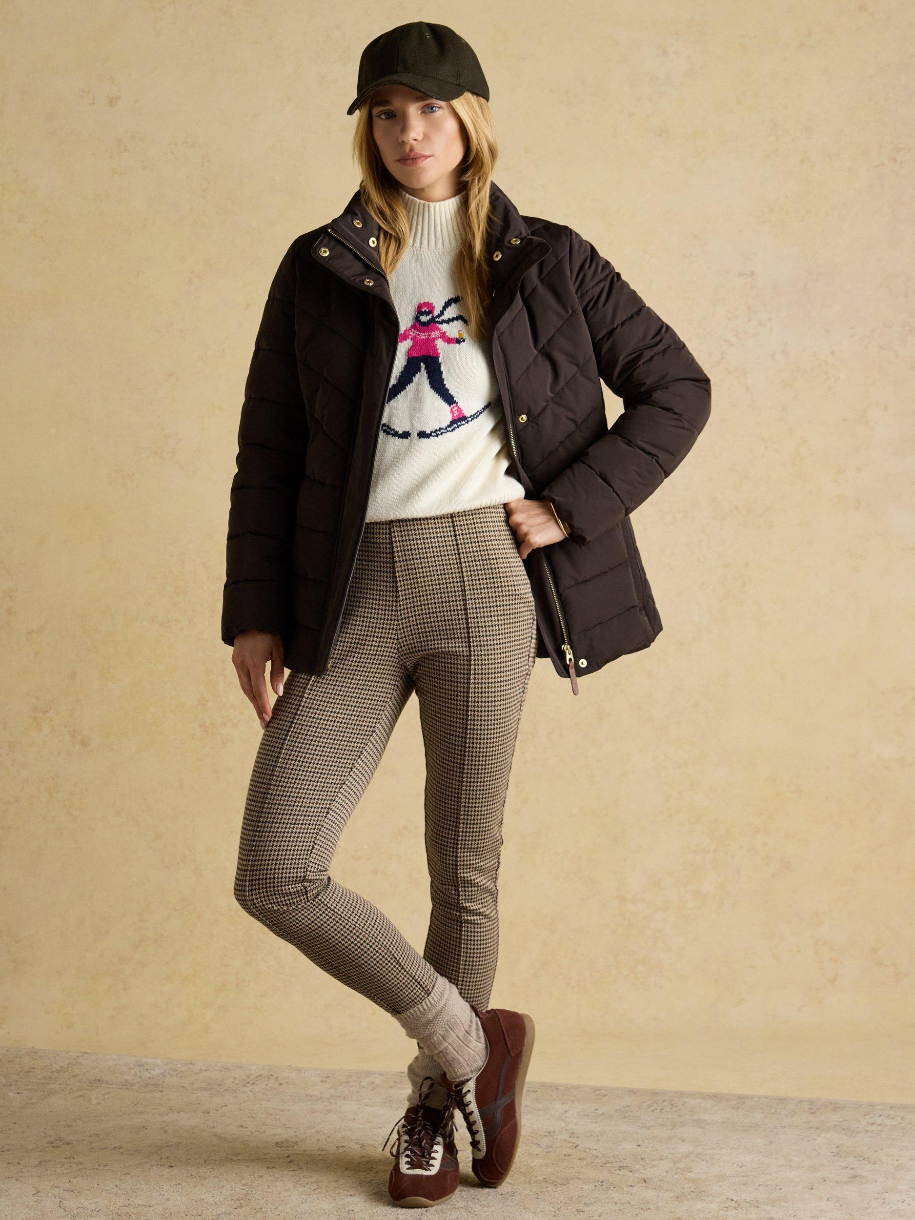 Product image 10 of 11, which shows Joules Aspen Showerproof Padded Coat, Brown, 24