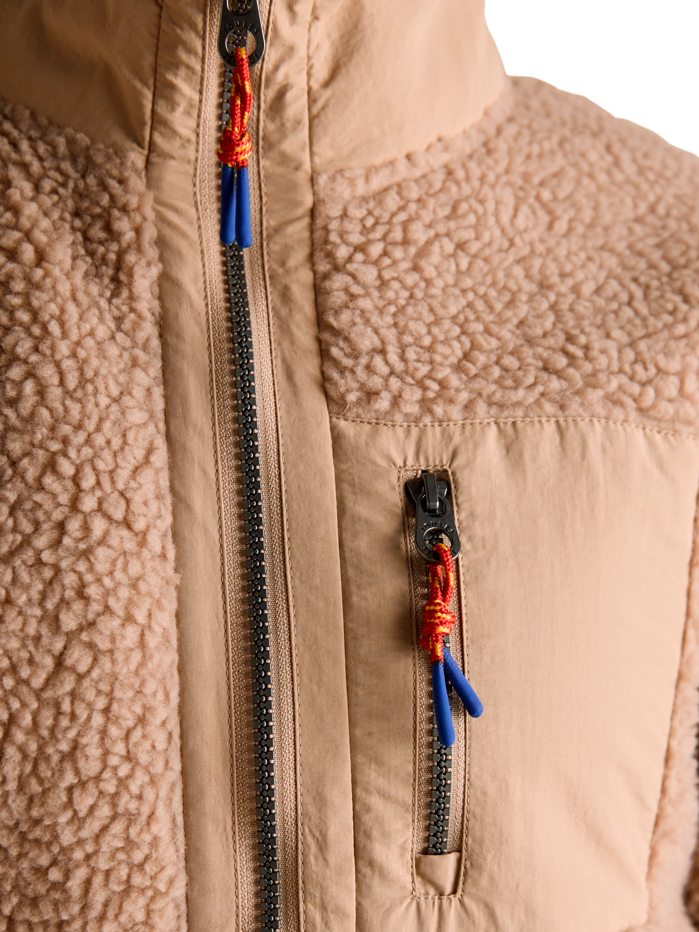 Product image 5 of 10, which shows Joules Borg Fleece Jumper, Beige, 6