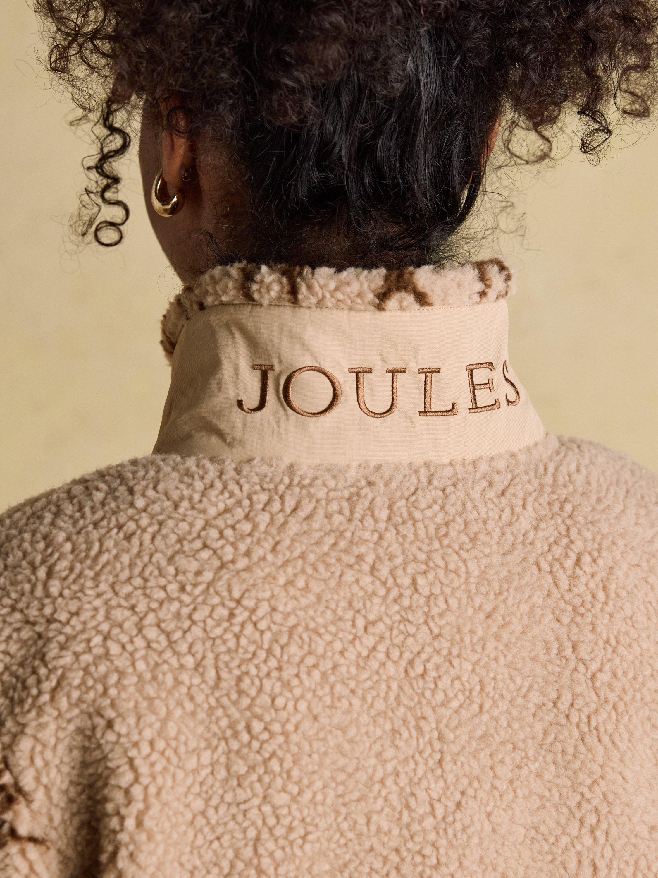 Product image 10 of 10, which shows Joules Borg Fleece Jumper, Beige, 6