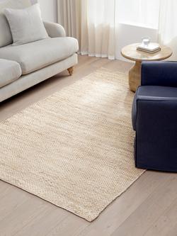 John Lewis Chunky Hand Woven Pure Jute Rug, Natural - view 2, Natural