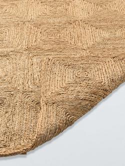 John Lewis Diamond Pure Jute Rug, Natural - view 2, Natural