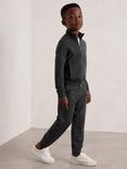 Reiss Kids' Billings Merino Wool Cuffed Joggers, Derby Grey Melange