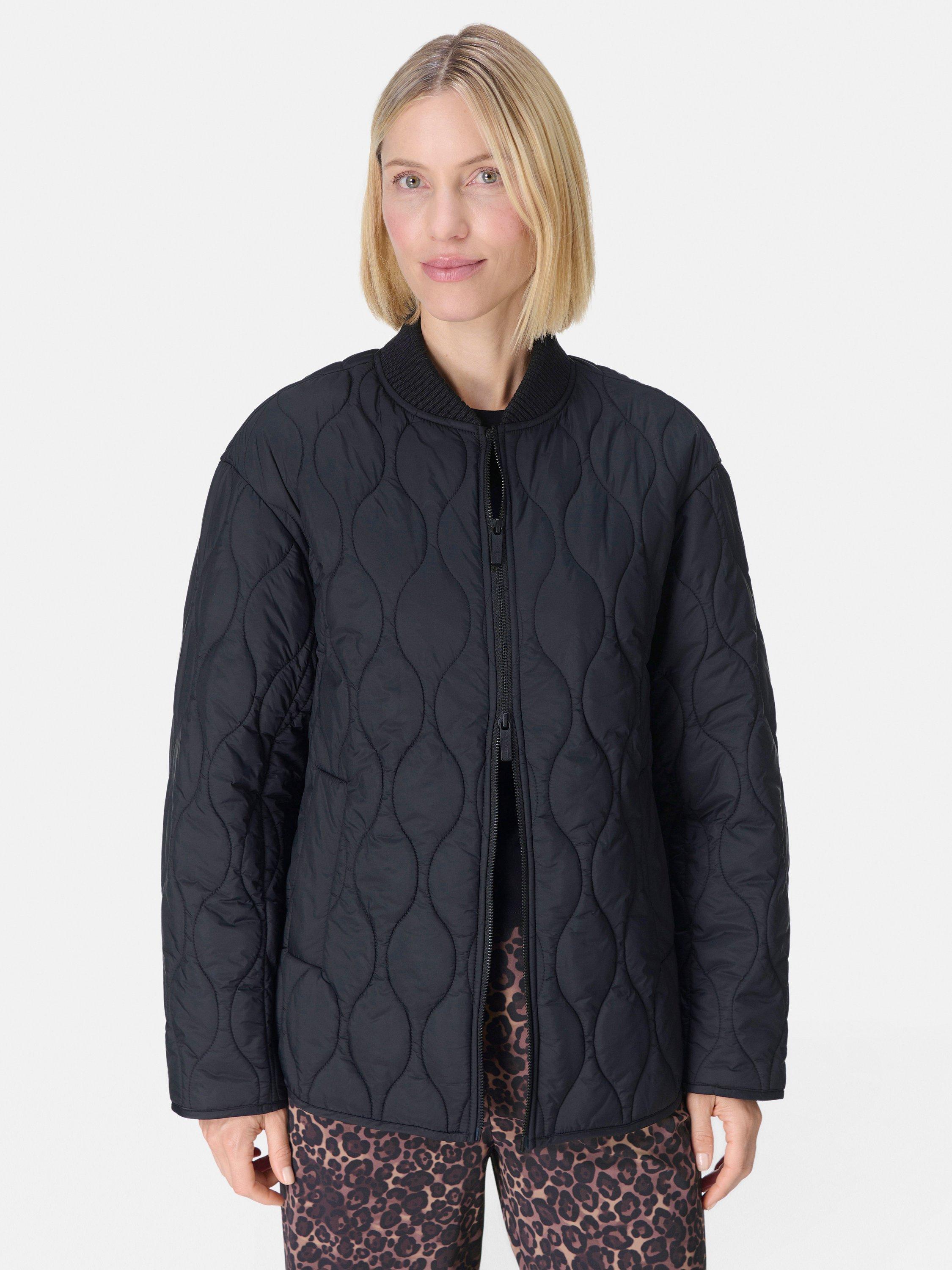 Product image 1 of 8, which shows Sweaty Betty On The Move Quilted Jacket, Black, XXS