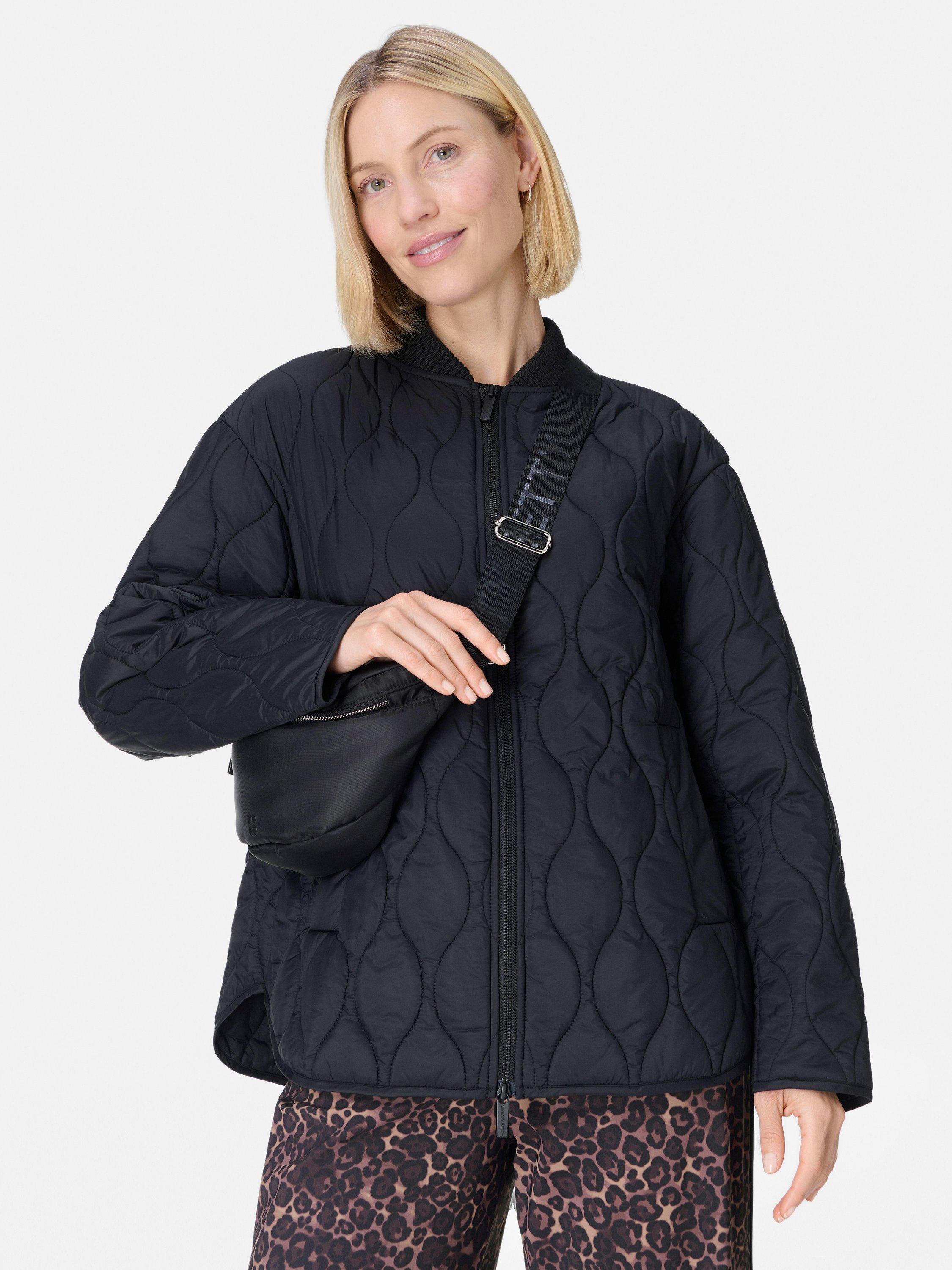 Product image 2 of 8, which shows Sweaty Betty On The Move Quilted Jacket, Black, XXS