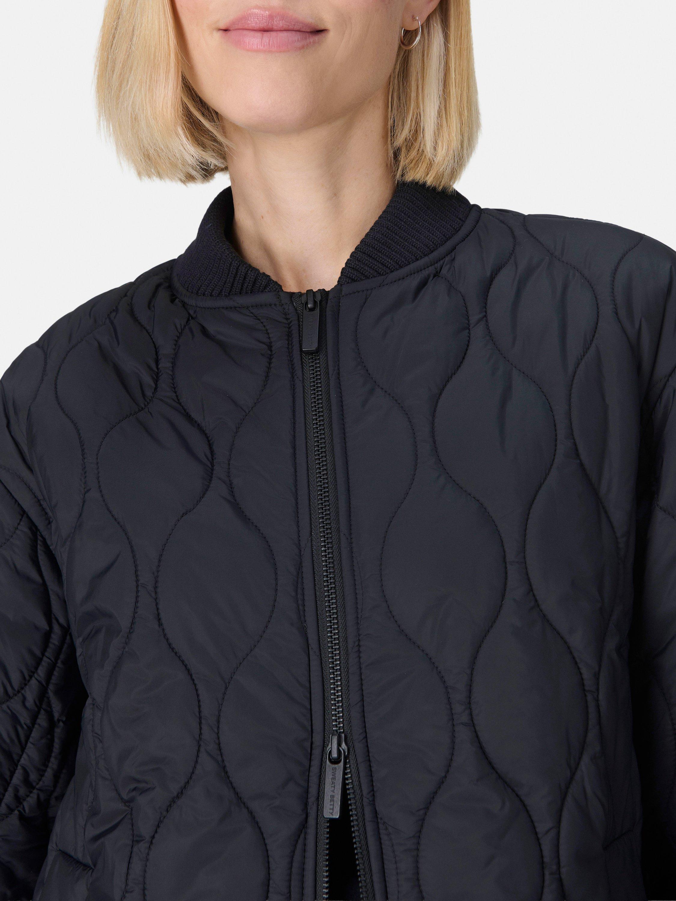 Product image 6 of 8, which shows Sweaty Betty On The Move Quilted Jacket, Black, XXS