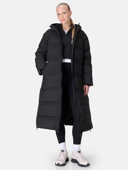 Sweaty Betty Nimbus Longline Waterproof Puffer Coat - view 2, Black