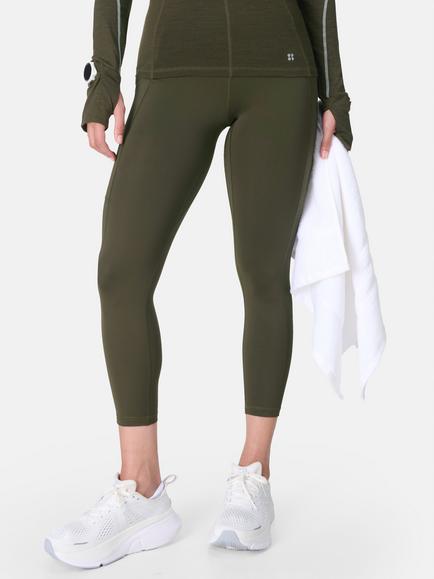 Sweaty Betty Winter Power 7/8 Leggings - view 2, Nori Green