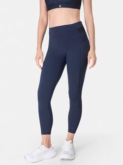 Sweaty Betty Runners High 7/8 Leggings, Navy Blue