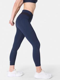 Sweaty Betty Runners High 7/8 Leggings - view 2, Navy Blue