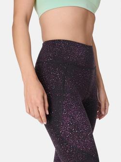 Sweaty Betty Power 7/8 Workout Leggings - view 2, Purple Star Spray