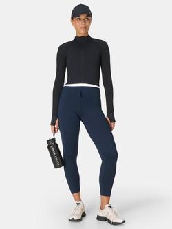 Sweaty Betty Therma Boost Heat Tech 7/8 Walking Leggings - view 2, Navy Blue