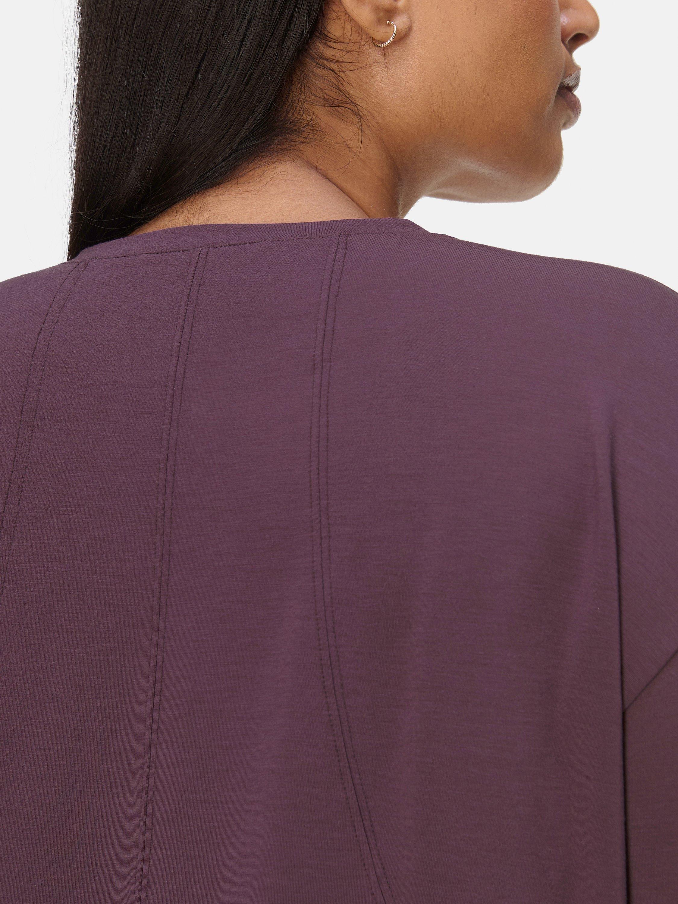 Product image 6 of 11, which shows Sweaty Betty Soft Flow Studio Long Sleeve Top, Neptune Purple, S