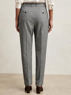 Reiss Brooklyn Petite Check Slim Fit Suit Trousers, Grey - view 2, Grey
