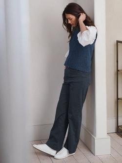 NRBY Ash Wide Leg Jeans, Soft Grey - view 2, Soft Grey