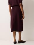 Jigsaw Pure Merino Wool Wrap Skirt, Burgundy
