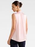 Forever New Kourtney Keyhole Sleeveless Blouse, Dusty Pink