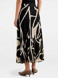 Forever New Elsie Abstract Belted Pleated Skirt, Risley Abstract