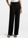 Forever New Dahlia Straight Tailored Trousers, Black