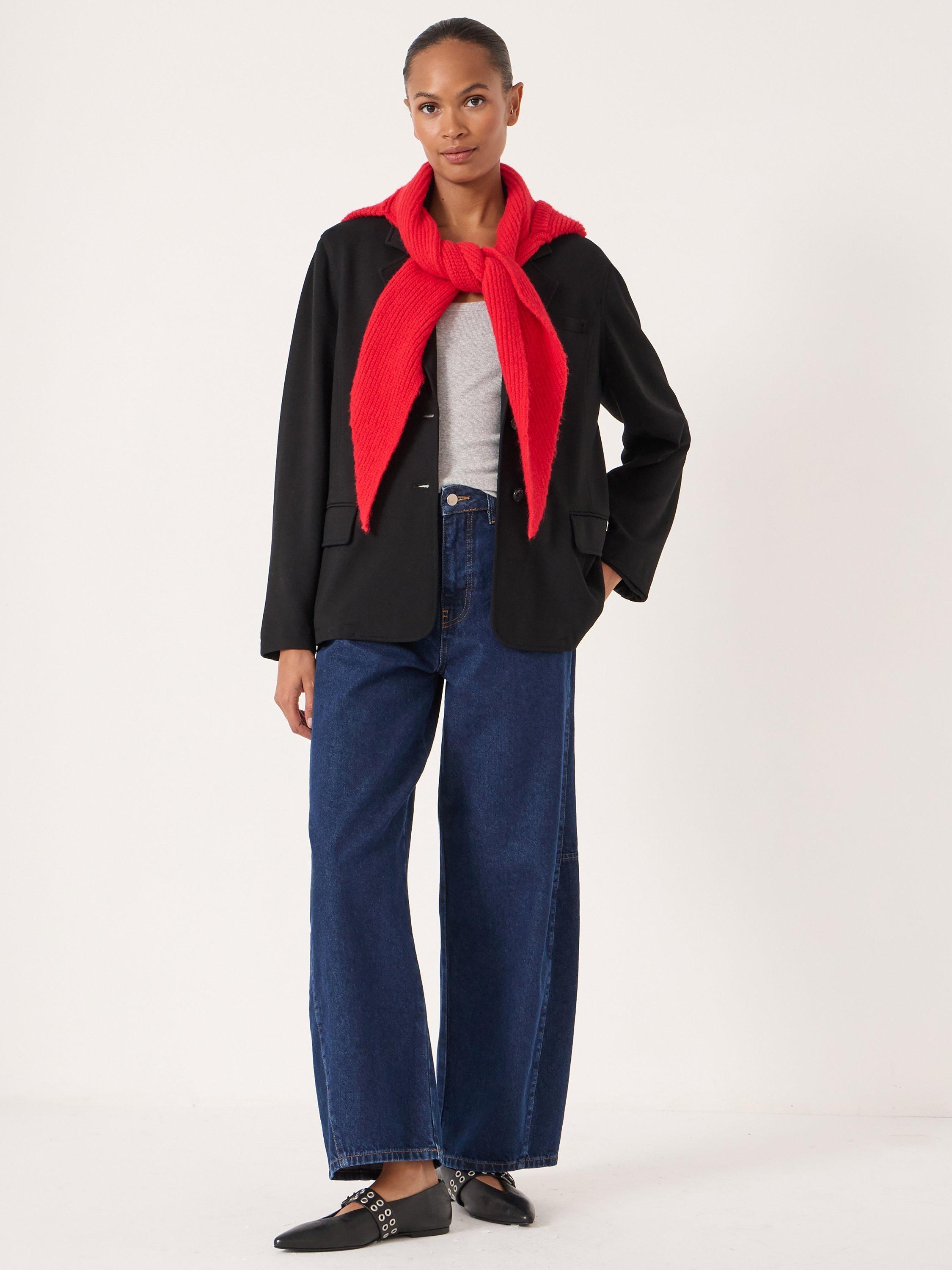 Product image 2 of 5, which shows HUSH Relaxed Ponte Blazer, Black, L