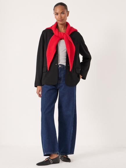 HUSH Relaxed Ponte Blazer, Black - view 2, Black