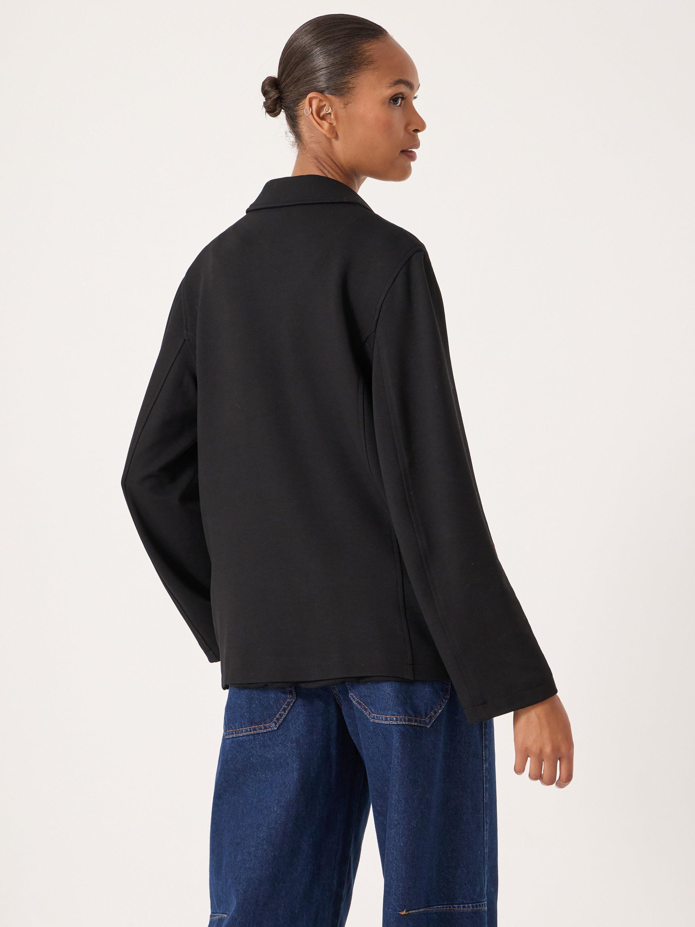 Product image 5 of 5, which shows HUSH Relaxed Ponte Blazer, Black, L