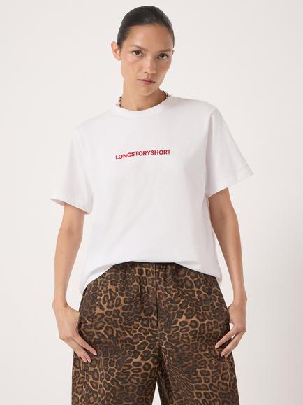 HUSH Long Story Short Jersey Top, Ecru White, Ecru White