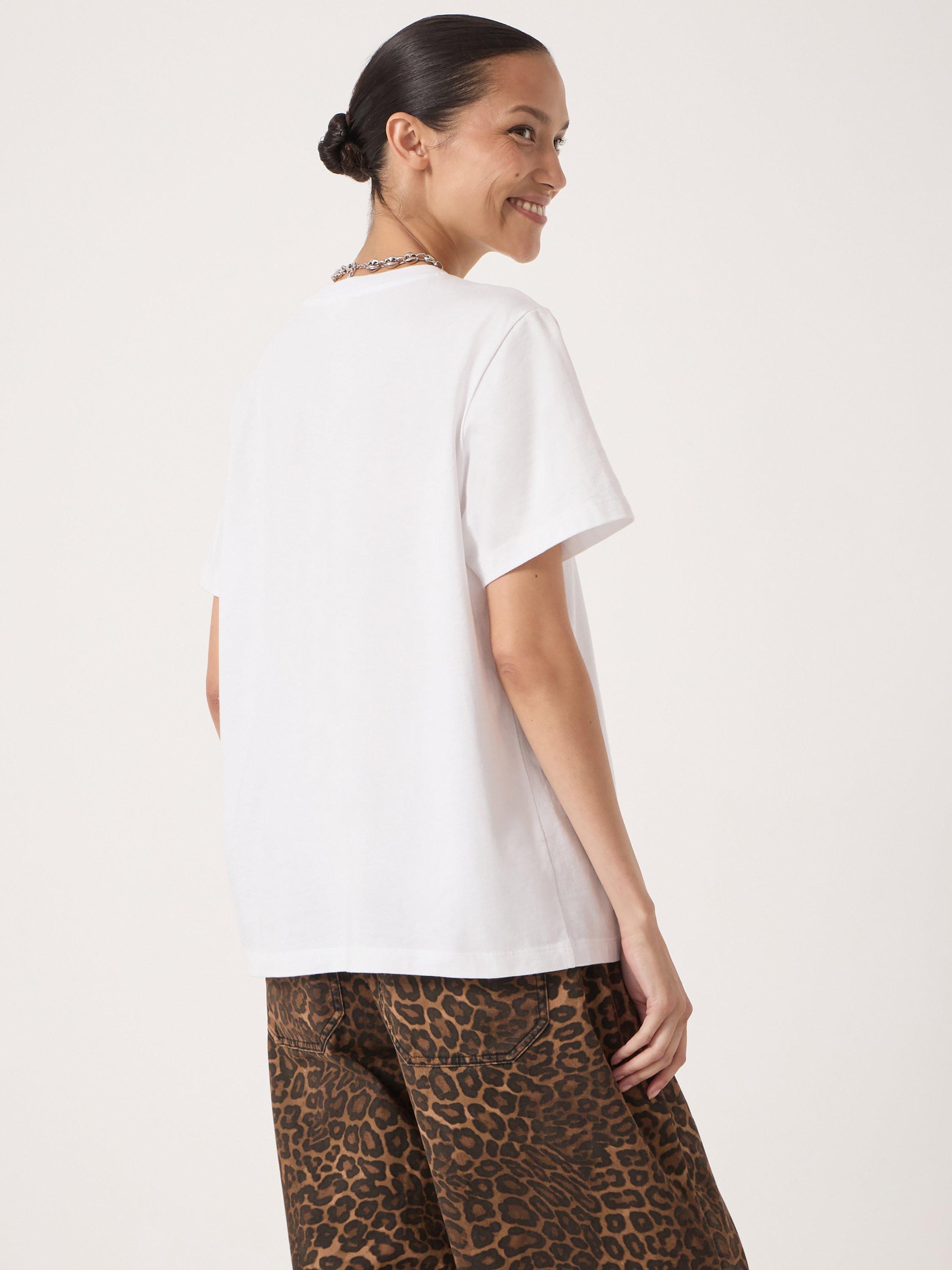 Product image 4 of 4, which shows HUSH Long Story Short Jersey Top, Ecru White, L-XL