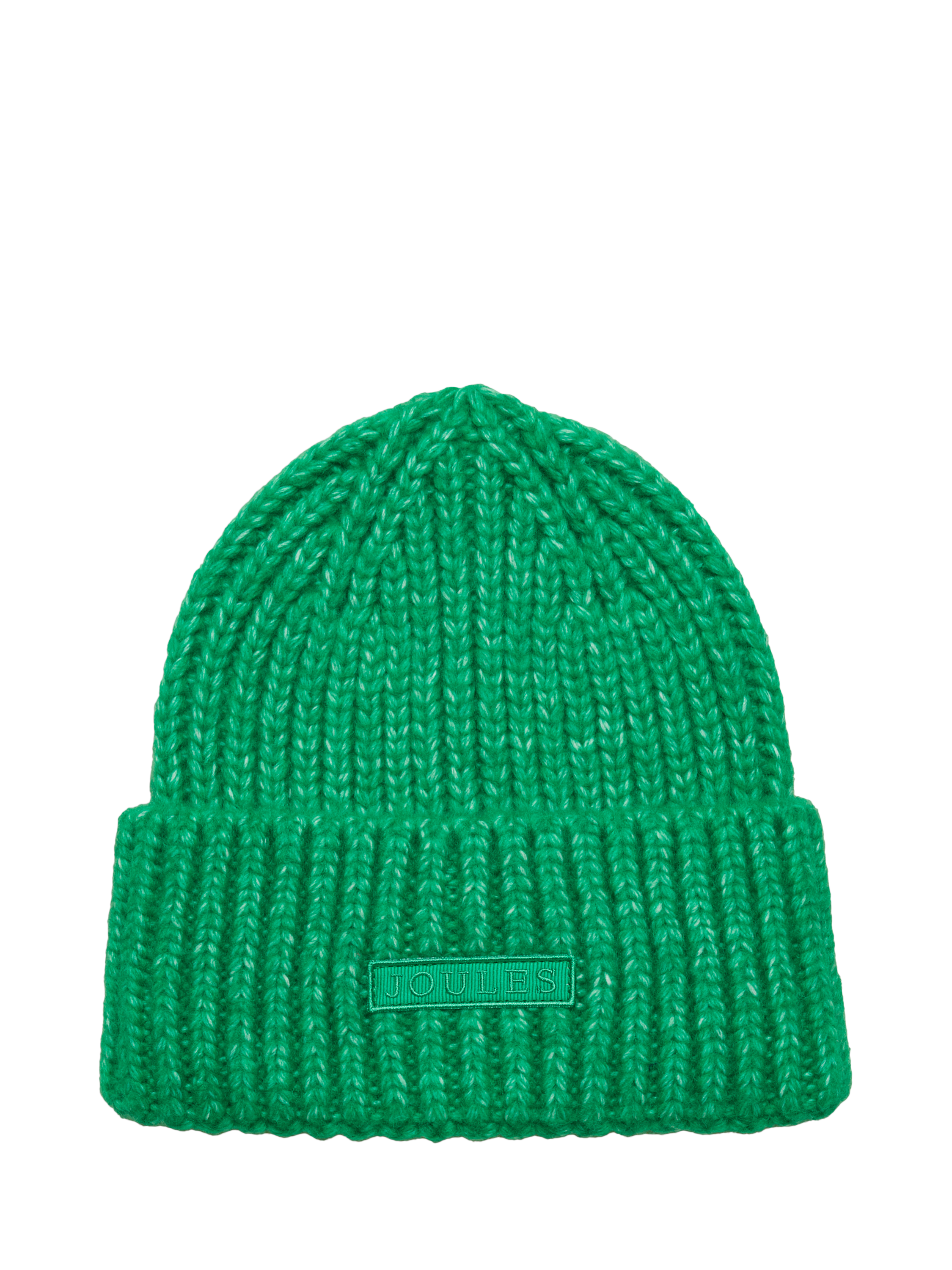 Product image 1 of 4, which shows Joules Rosa Beanie Hat, Green, One Size